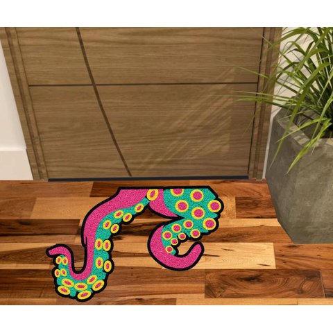 TAPETE DIVERTIDO TENTÁCULOS POLVO.