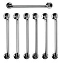 Ver imagem 1 de Barra de Apoio 60cm Aço Inox Kit 7 Unidades Idoso Cadeirante Gestante Criança Segurança Banheiro Box