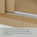 Ver mais imagens de Guarda-Roupa Casal com Pés 3 Portas 4 Gavetas 100% MDF Ipanema Bege/Jequitibá