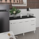 Ver imagem 2 de Tampo Tampão Mdp 15 Mm Mobília Decor para Balcão de 150 Cm Preto