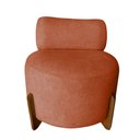 Ver imagem 2 de Poltrona Decorativa Mônaco Veludo Terracota