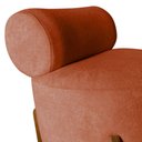 Ver imagem 5 de Poltrona Decorativa Mônaco Veludo Terracota