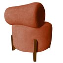 Ver imagem 4 de Poltrona Decorativa Mônaco Veludo Terracota