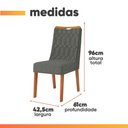 Ver imagem 4 de Conjunto Sala de Jantar Mesa Tampo em Vidro 1,20m Maria 4 Cadeiras Bel