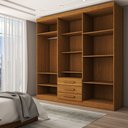 Ver imagem 6 de Guarda-roupa Casal Real 6 Portas 3 Gavetas com Espelho 100% Mdf Cinamomo - Panorama Móveis