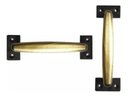 Ver imagem 3 de Puxador Alça em Metal 120mm, Acabamento Ouro Velho, Kit com 6 Unidades, para Gavetas e Armários