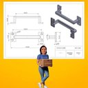 Ver imagem 5 de Puxador Alça em Metal 120mm, Acabamento Ouro Velho, Kit com 6 Unidades, para Gavetas e Armários