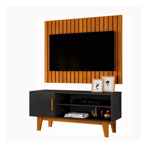Rack Painel Ripado Home Bancada Tv 42" para Sala Carmolar