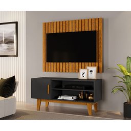 Rack Painel Ripado Home Bancada Tv 42" para Sala Carmolar - 2