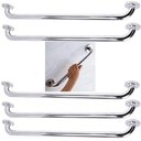 Ver imagem 2 de Alça Barra Apoio Inox 70cm Kit 5 Uni Acessibilidade Idoso Criança Gestante Deficiente Corrimao Banhe