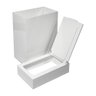 Lixeira Acrílico 6 Litros com Tampa e Abertura Vertical Centauri Acrílicos LX-V Branco - 4