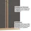 Ver imagem 3 de Guarda Roupa Modulado Mônaco 2 Portas de Bater MDF MDP Carvalho-Graff Luciane Móveis 79cm
