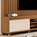 Ver imagem 6 de Home Theater para Sala Tv de até 55 Polegadas Pés em Rodizio Ripado Orion - Giga Móveis:freijo/off W