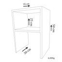 Ver imagem 4 de Mesa de Cabeceira Simples Trovarelli Branco
