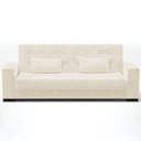 Ver imagem 6 de Sofá Cama Decorativo 210cm Beesley Veludo Off White - Gran Belo