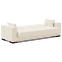 Ver imagem 7 de Sofá Cama Decorativo 210cm Beesley Veludo Off White - Gran Belo