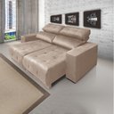 Ver imagem 1 de Sofá 3080 2 Lugares Retrátil e Reclinável Mamflex Veludo Choco