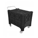 Ver imagem 1 de Caixa Completa C/ Tampas, Rodas, Cabo 370 Litros Preto