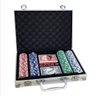 Maleta Poker 200 Fichas Aluminio Profissional Jogo Oficial Baralho Dados Kit Completo - 5