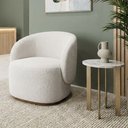 Ver imagem 1 de Poltrona Decorativa Premium Orgânica em Bouclê Italiano Off White