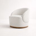 Ver imagem 2 de Poltrona Decorativa Premium Orgânica em Bouclê Italiano Off White