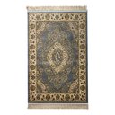 Ver imagem 1 de Tapete Persa Azul com Bege Ideal para Quarto e Sala 100x150