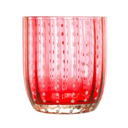 Conjunto 2 Copos de Vidro Orquídea Vermelho 300ml - Wolff - 2