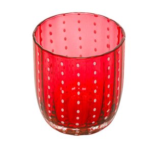 Conjunto 2 Copos de Vidro Orquídea Vermelho 300ml - Wolff