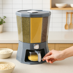 Dispenser Giratorios Grãos 4 Divisorias Tipo Diamante Snh68 Snel Home - 4