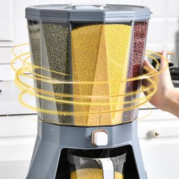 Dispenser Giratorios Grãos 4 Divisorias Tipo Diamante Snh68 Snel Home - 3