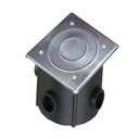 Ver imagem 1 de Caixa de Passagem Tampa Inox para Iluminação de Piscina 12 X 12cm - Brustec