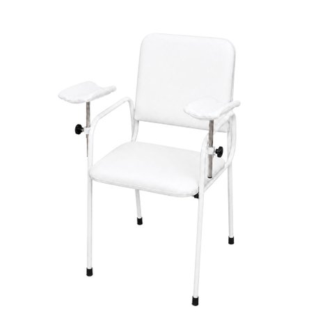 Cadeira Coleta Standard com Braço Lateral Branca