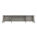 Ver imagem 4 de Rack New Bend 220 cm Porta Frisada Incolar Luna com Pé Preto