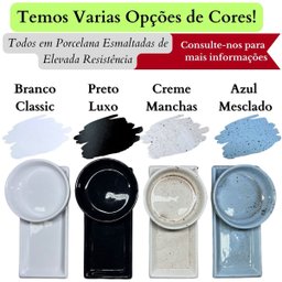 Kit Sushi Comida Japonesa Porcelana 4 Pessoas Azul Mesclado 9 peças + Hashi Molheira 110mL Prattos - 4