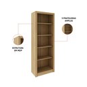 Ver imagem 4 de Estante para Livros 60cm Multiuso 5 Prateleiras Mily T02-D'Rossi