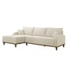 Sofá Albano Linho 300cm Chaise Lado Esquerdo Meu Sofá Online A302 Linho Branco - 2