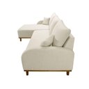 Ver imagem 4 de Sofá Albano Linho 300cm Chaise Lado Esquerdo Meu Sofá Online A302 Linho Branco