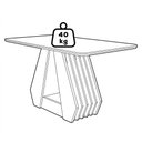 Ver imagem 7 de Mesa de Jantar Agata Mdf com 4 Cadeiras Estofadas Suede Molci Joli