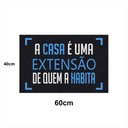 Ver imagem 1 de Tapete Capacho CASA EXTENSÃO DE QUEM HA HABITA 60x40 Entrada