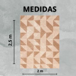 Tapete Sala Jazz 2,00 X 2,50 Pelos Alto Relevo Trigo Des 06 - 4