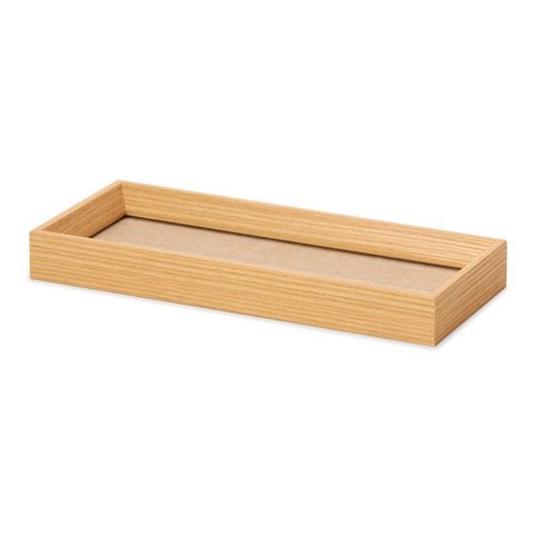 Bandeja Decorativa Decoração Sala Mesa em Linho e Mdf