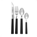 Ver imagem 3 de Faqueiro Riviera 24 Peças com Cabo Preto 6025712 - Brinox