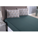 Ver imagem 2 de Jogo de Cama Lençol com Elástico 3 Peças Casal Padrão Modern Percal de Poliéster 300 Fios Verde