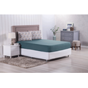 Ver imagem 1 de Jogo de Cama Lençol com Elástico 3 Peças Casal Padrão Modern Percal de Poliéster 300 Fios Verde