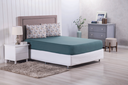 Ver imagem 1 de Jogo de Cama Lençol com Elástico 3 Peças Casal Padrão Modern Percal de Poliéster 300 Fios Verde