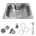 Ver imagem 2 de Kit Cuba Pia Gourmet Luxo Prizi Aço Inox 304 SB6042 + Tornei
