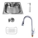 Ver imagem 1 de Kit Cuba Pia Gourmet Luxo Prizi Aço Inox 304 SB6042 + Tornei