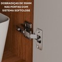 Ver mais imagens de Armários Multiuso para Área de Serviço 3 Peças com 5 Portas Divina Marrom/Cinamomo/Off White