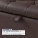 Ver imagem 5 de Puff Baú Cama 90x58x58cm Paris