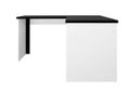 Ver imagem 3 de Mesa de Escritório de Canto 140x100x45 Cm Casavezi Branco com Preto